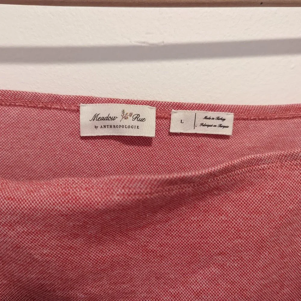 Anthropologie Meadow Rue Red Side Button Tank - Picture 4 of 7